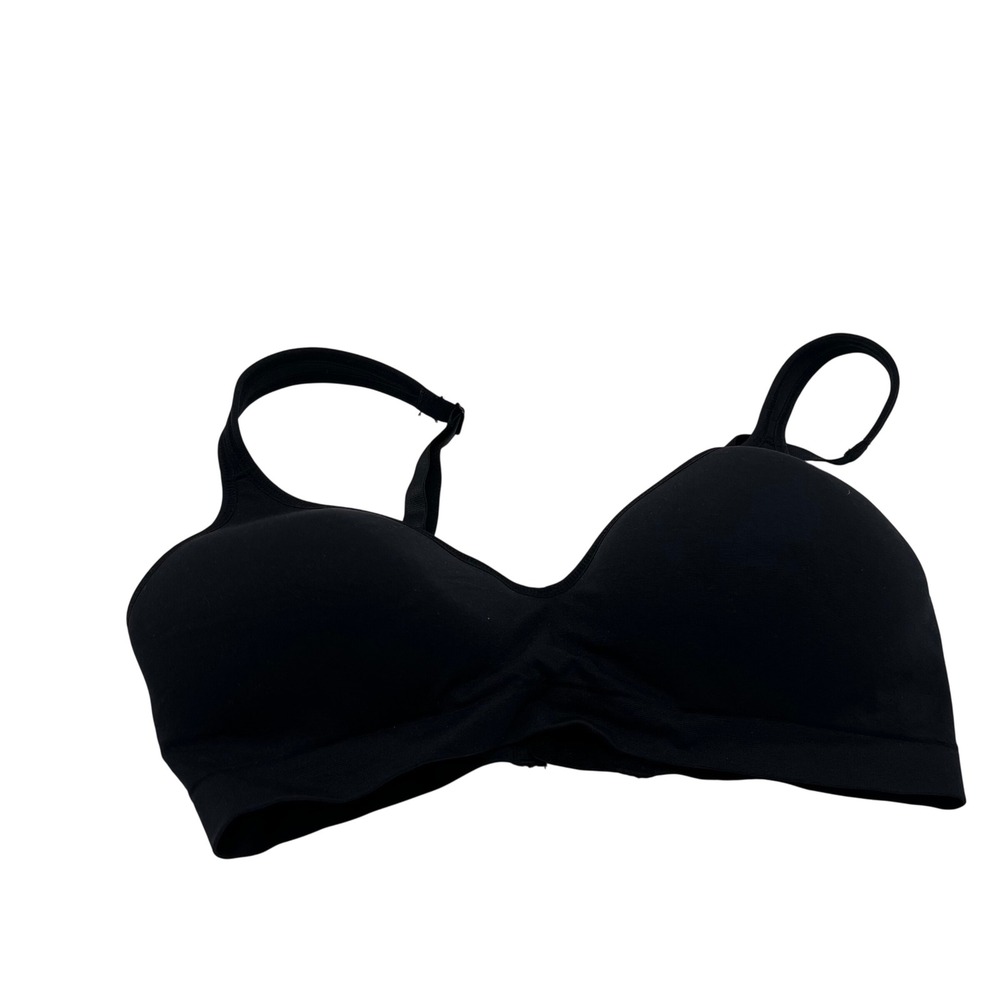 Carole Hochman Womens Seamless Wirefree Comfort Bra Black Size M 1187728